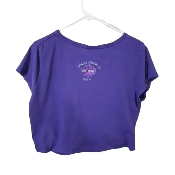 Harley Davidson Cropped tee. Size Xl - Picture 2 of 3